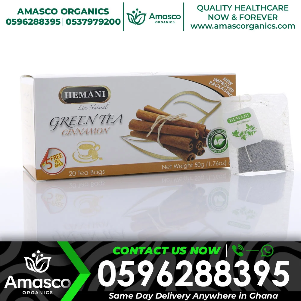 Hemani Green Tea Cinnamon - 20tea bags - Image 4
