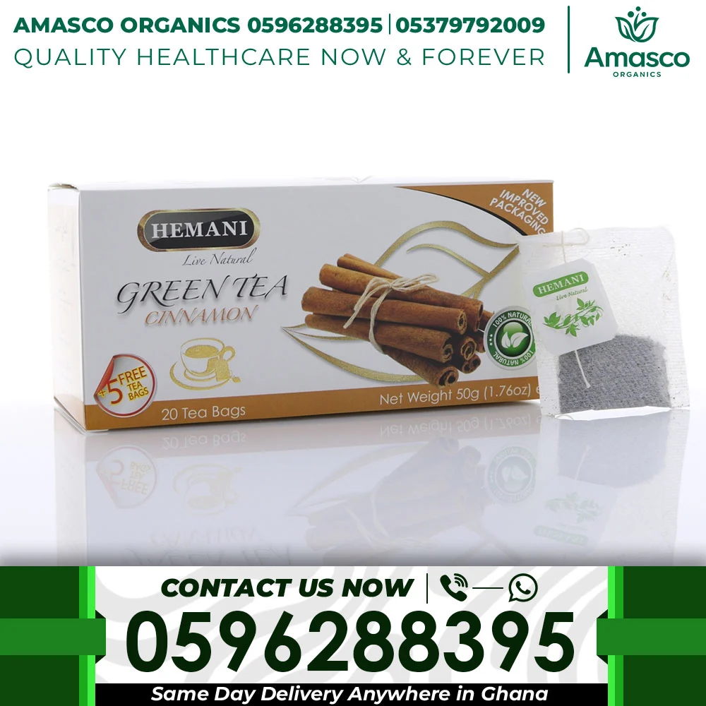 Hemani Green Tea Cinnamon - 20tea bags - Image 3